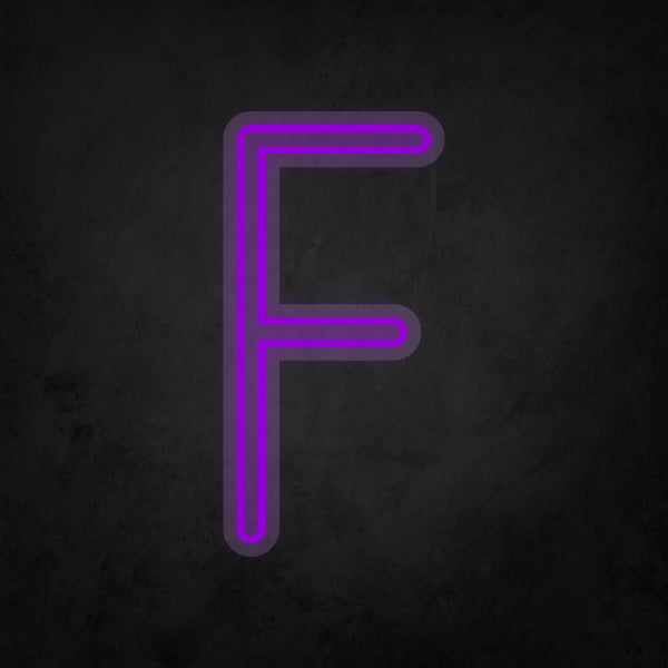 LED Neon Sign - Alphabet - F