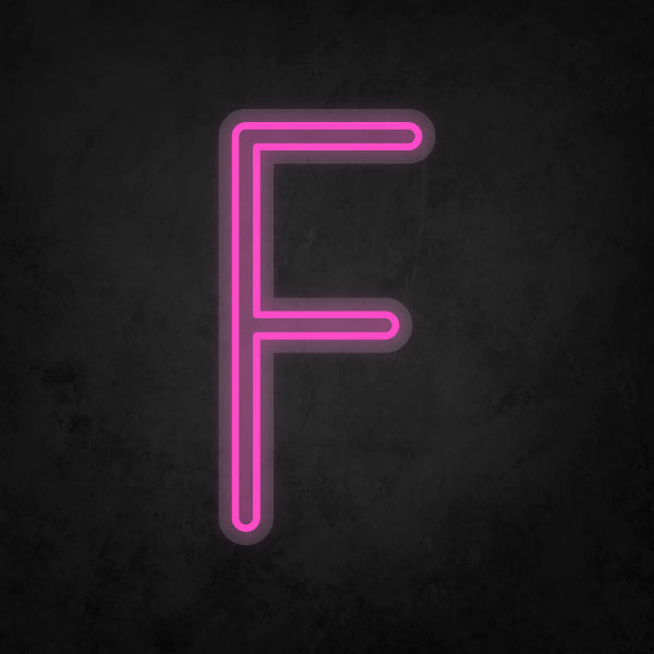 LED Neon Sign - Alphabet - F