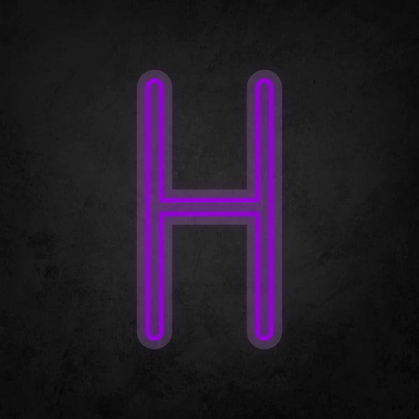 LED Neon Sign - Alphabet - H
