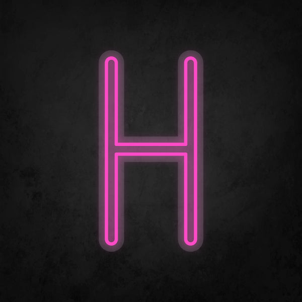 LED Neon Sign - Alphabet - H