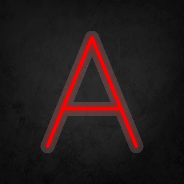 LED Neon Sign - Alphabet - A Small