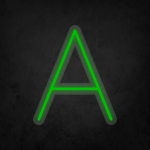 LED Neon Sign - Alphabet - A Small