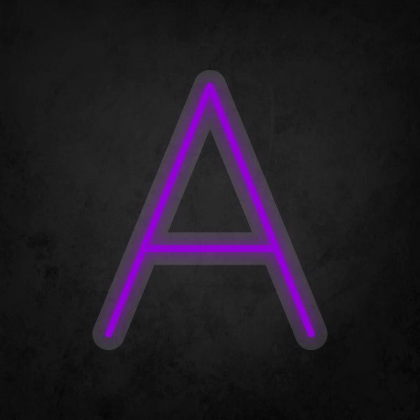 LED Neon Sign - Alphabet - A Small