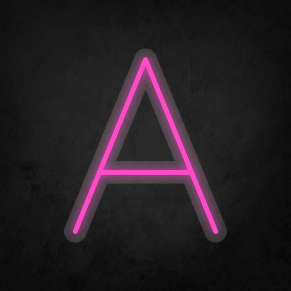 LED Neon Sign - Alphabet - A Small