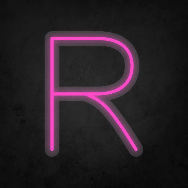 LED Neon Sign - Alphabet - R Small