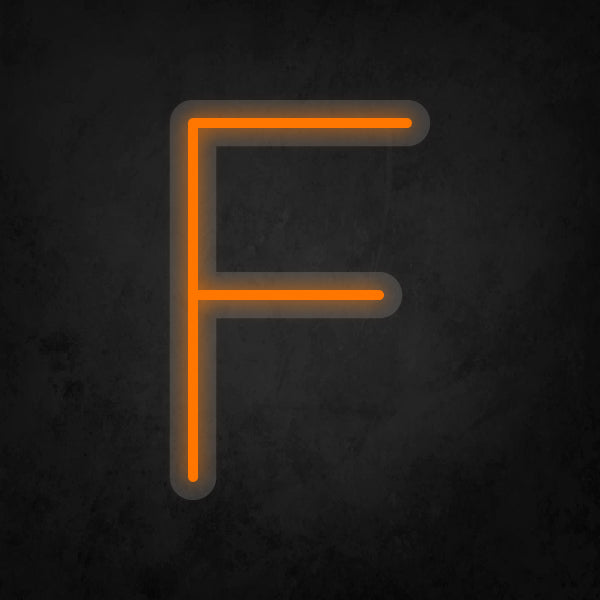 LED Neon Sign - Alphabet - F Small