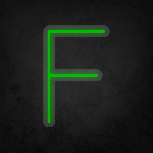 LED Neon Sign - Alphabet - F Small