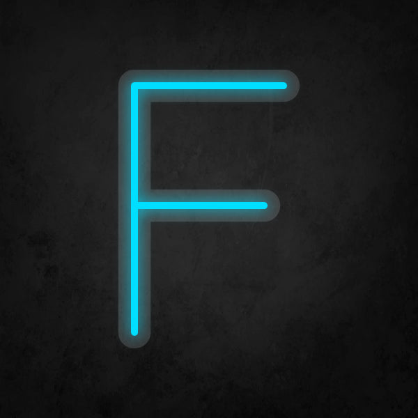 LED Neon Sign - Alphabet - F Small