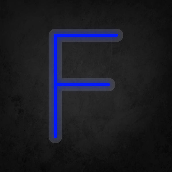 LED Neon Sign - Alphabet - F Small