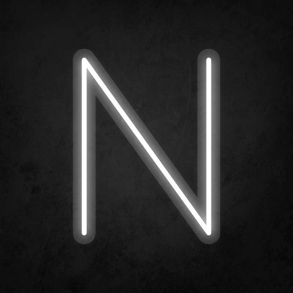 LED Neon Sign - Alphabet - N Small