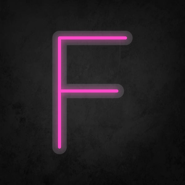 LED Neon Sign - Alphabet - F Small