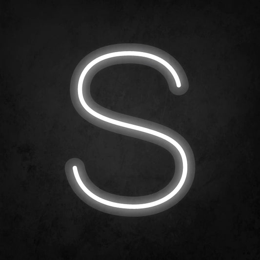 LED Neon Sign - Alphabet - S Small