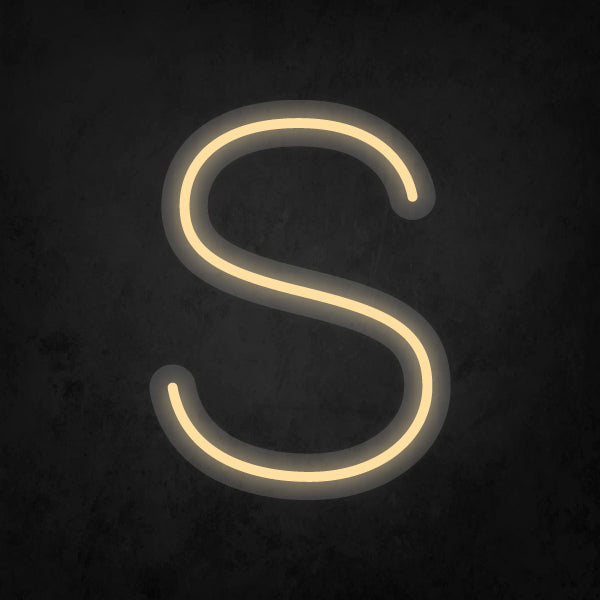 LED Neon Sign - Alphabet - S Small