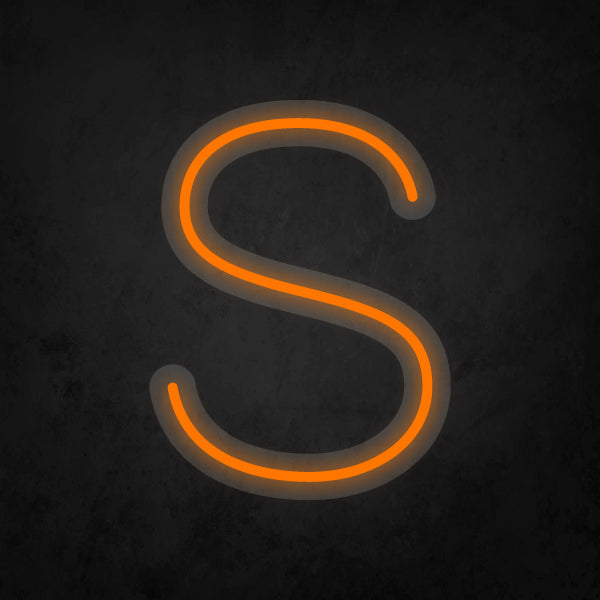 LED Neon Sign - Alphabet - S Small