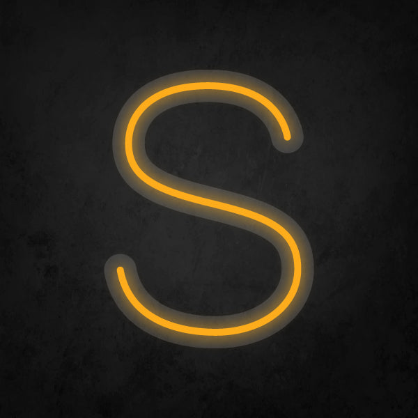LED Neon Sign - Alphabet - S Small