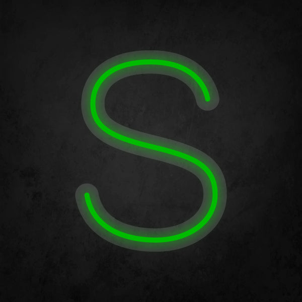 LED Neon Sign - Alphabet - S Small