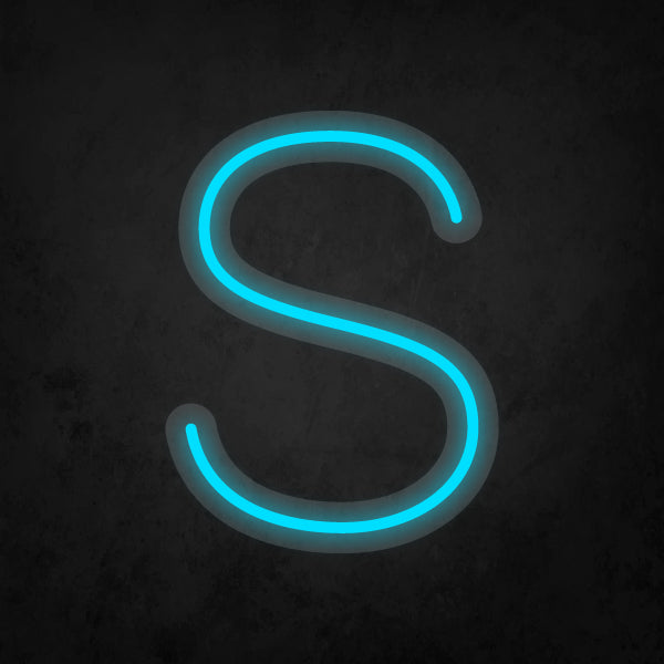 LED Neon Sign - Alphabet - S Small