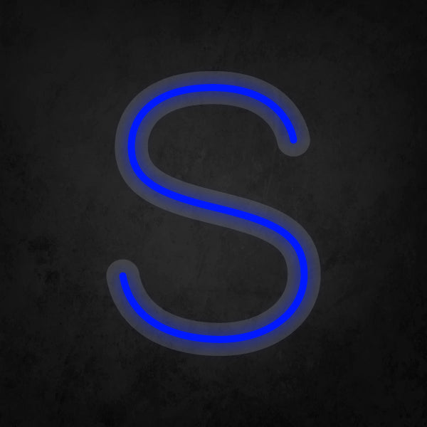 LED Neon Sign - Alphabet - S Small