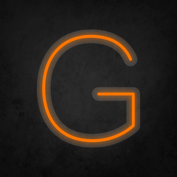 LED Neon Sign - Alphabet - G Small