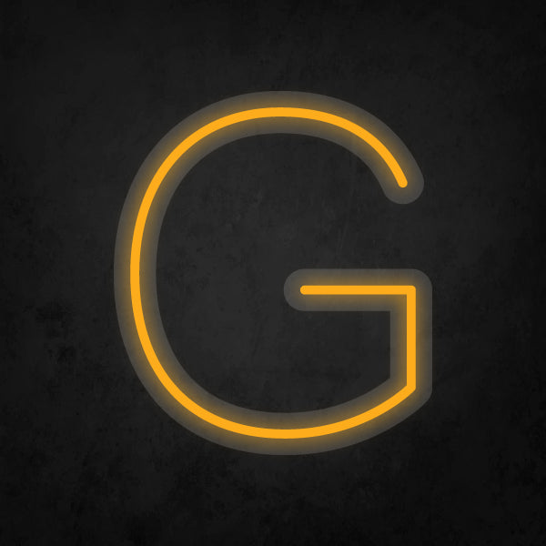 LED Neon Sign - Alphabet - G Small