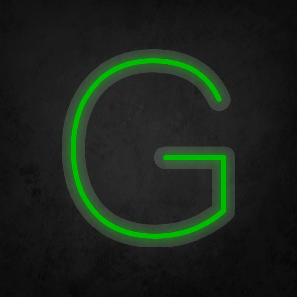 LED Neon Sign - Alphabet - G Small