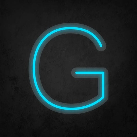 LED Neon Sign - Alphabet - G Small