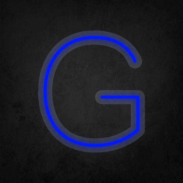 LED Neon Sign - Alphabet - G Small