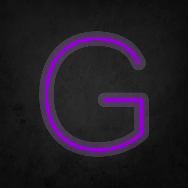 LED Neon Sign - Alphabet - G Small