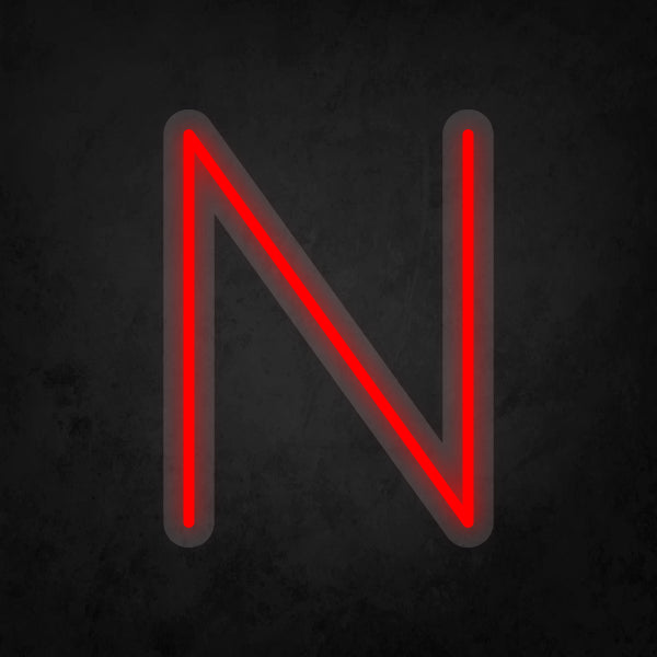 LED Neon Sign - Alphabet - N Small