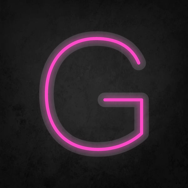 LED Neon Sign - Alphabet - G Small