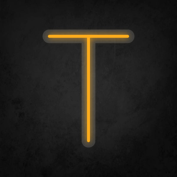 LED Neon Sign - Alphabet - T Small