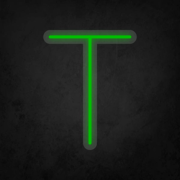 LED Neon Sign - Alphabet - T Small