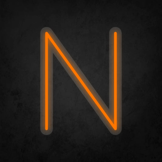 LED Neon Sign - Alphabet - N Small
