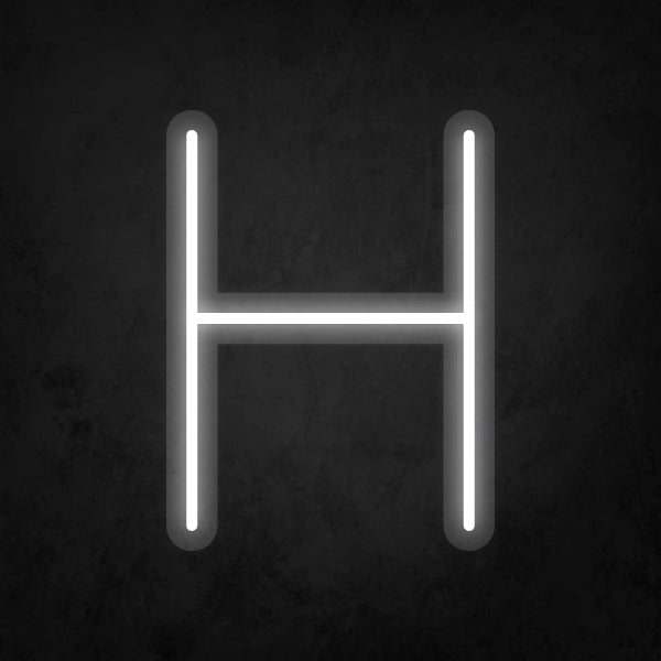 LED Neon Sign - Alphabet - H Small