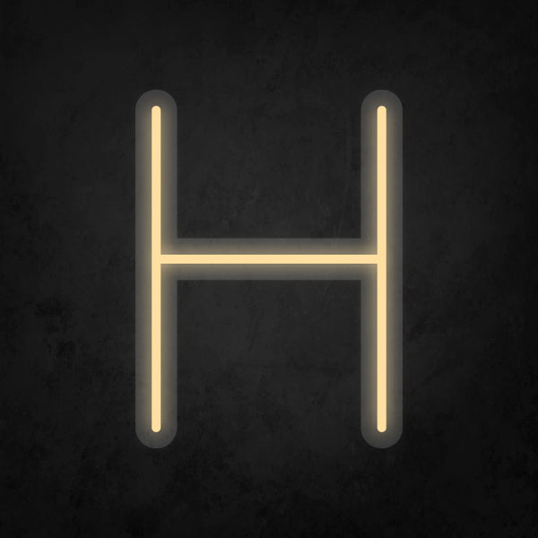 LED Neon Sign - Alphabet - H Small
