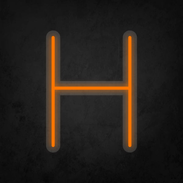 LED Neon Sign - Alphabet - H Small