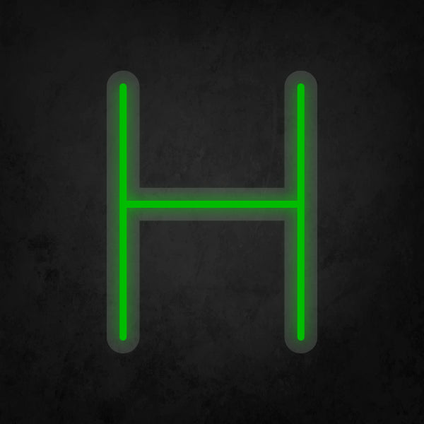 LED Neon Sign - Alphabet - H Small