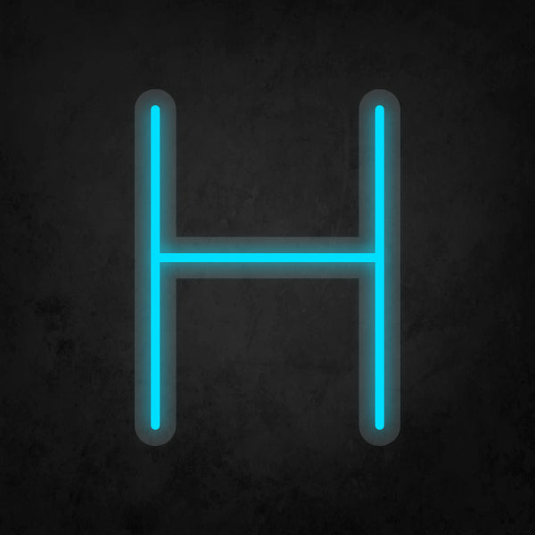 LED Neon Sign - Alphabet - H Small