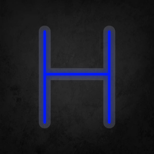 LED Neon Sign - Alphabet - H Small