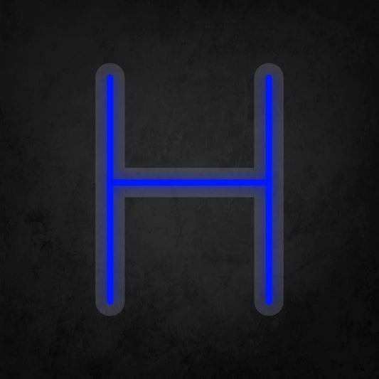 LED Neon Sign - Alphabet - H Small