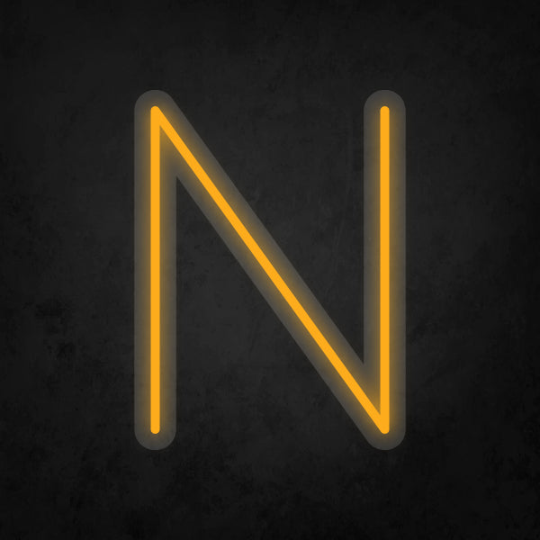 LED Neon Sign - Alphabet - N Small