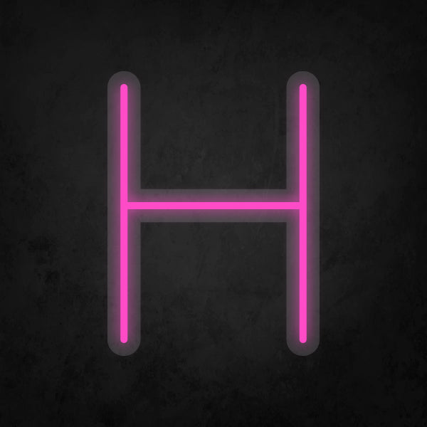 LED Neon Sign - Alphabet - H Small