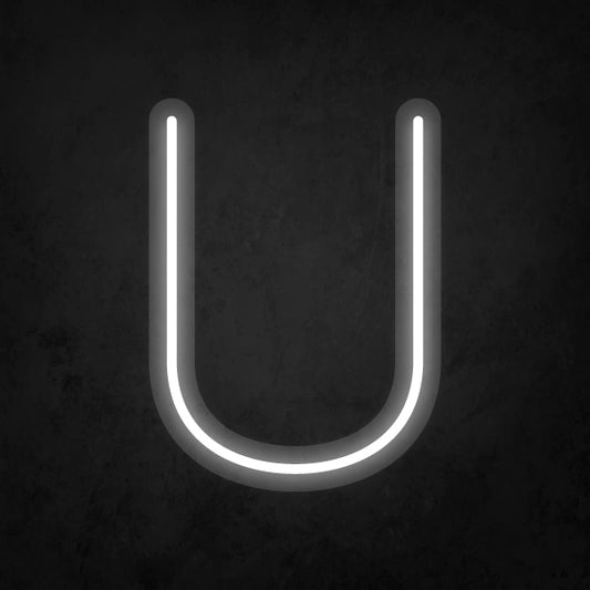 LED Neon Sign - Alphabet - U Small
