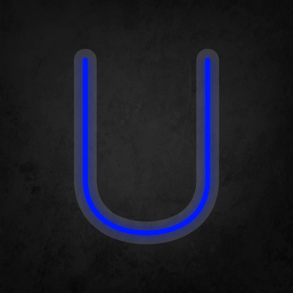 LED Neon Sign - Alphabet - U Small