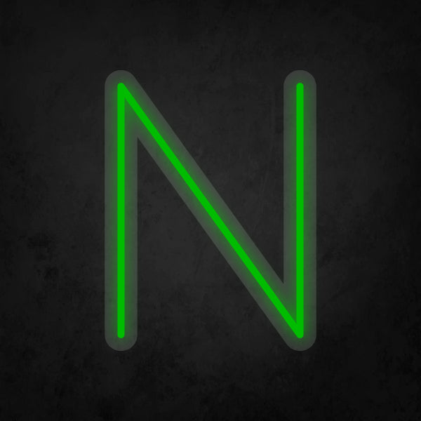 LED Neon Sign - Alphabet - N Small