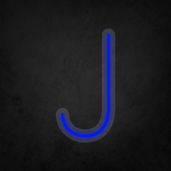 LED Neon Sign - Alphabet - J Small