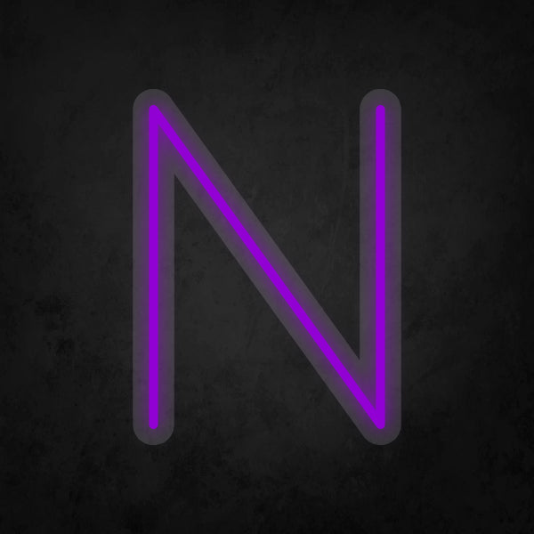 LED Neon Sign - Alphabet - N Small