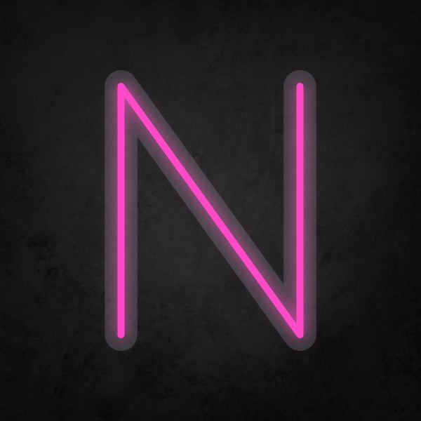 LED Neon Sign - Alphabet - N Small