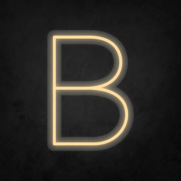 LED Neon Sign - Alphabet - B Small