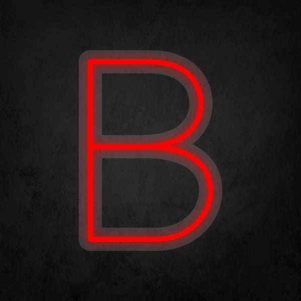 LED Neon Sign - Alphabet - B Small